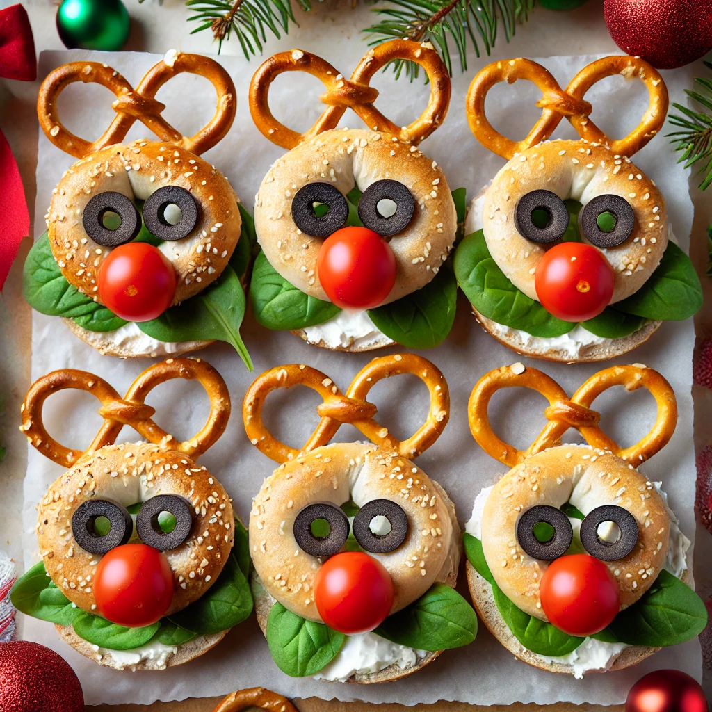 rudolph holiday bagel bites