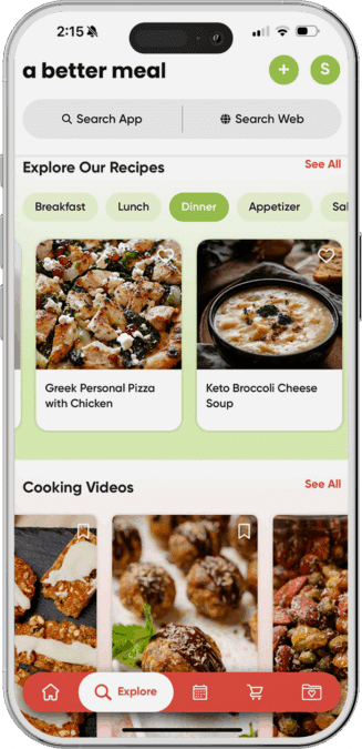 A Better Meal - Explore Page