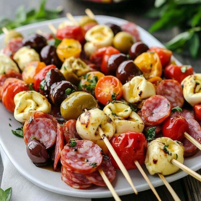 Antipasta skewers