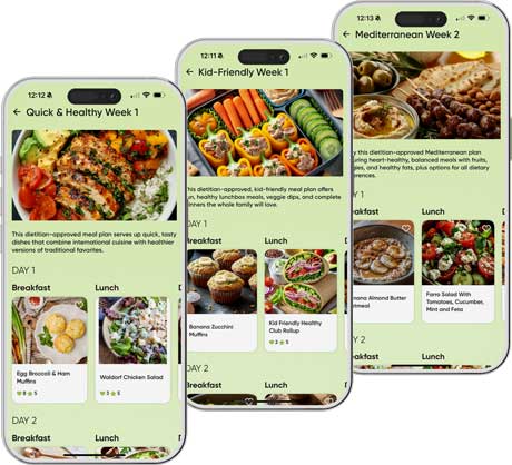 A Better Meal - Sample Meal Plans