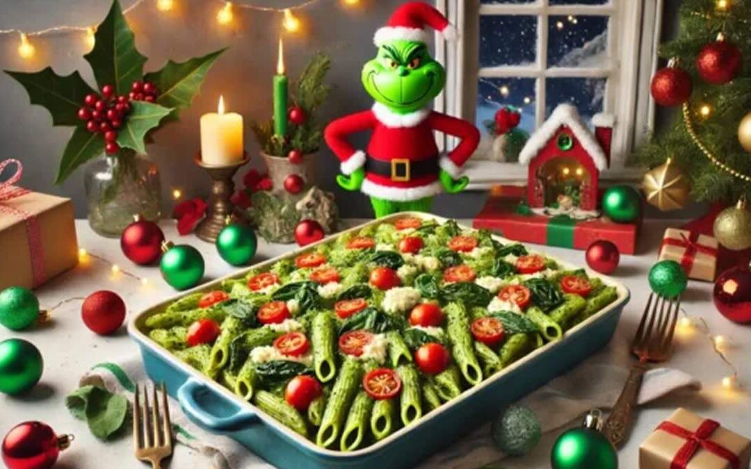 Recipe of The Day: The Grinch’s Pesto Pasta Bake