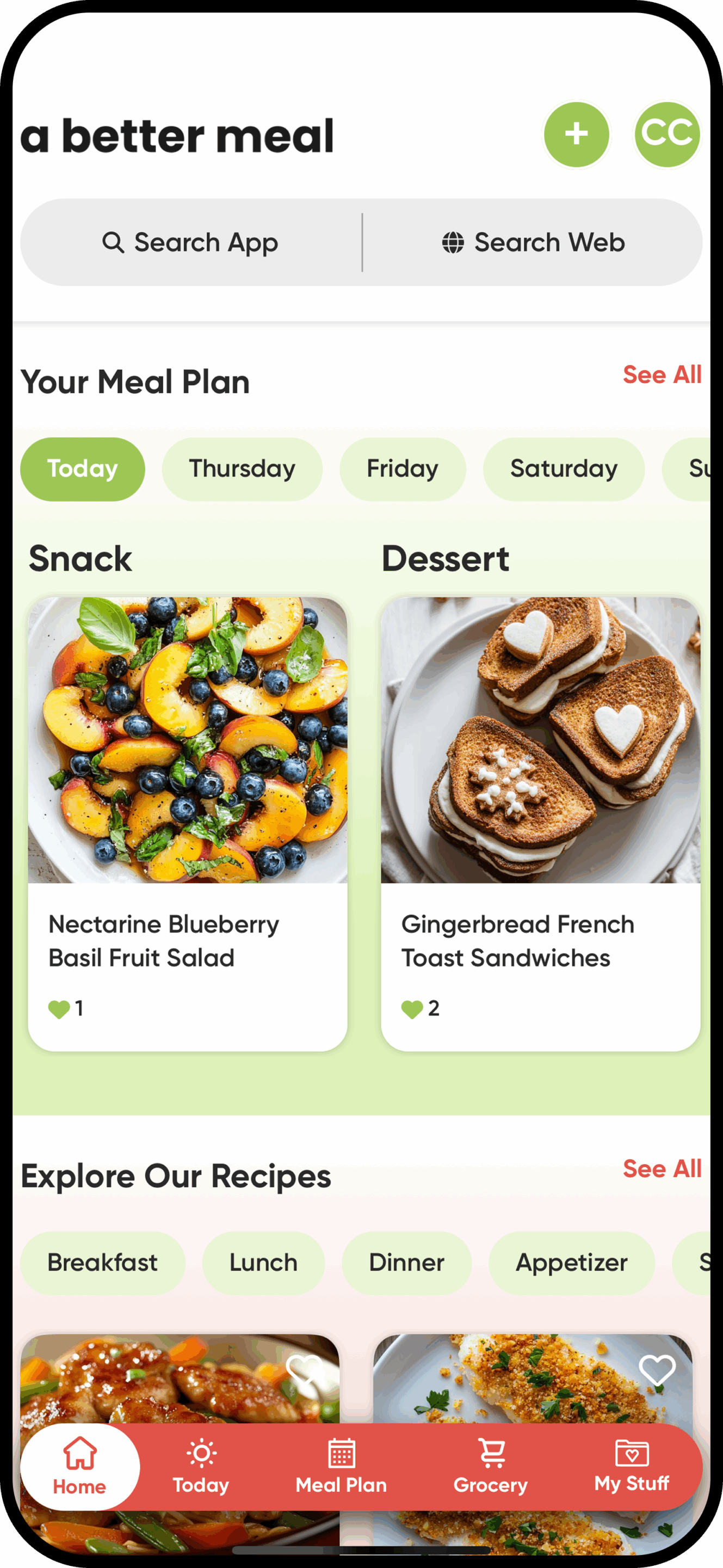 Sample Meal Plan Sample Meal Plans